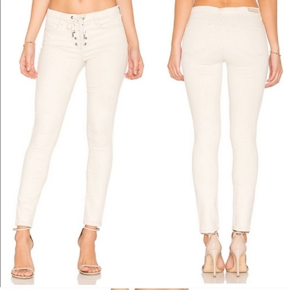 Blank NYC Anthropologie Lace Fly Skinny Classiques jeans 27